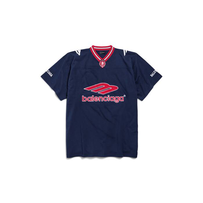 t-shirt col v 3b football oversize