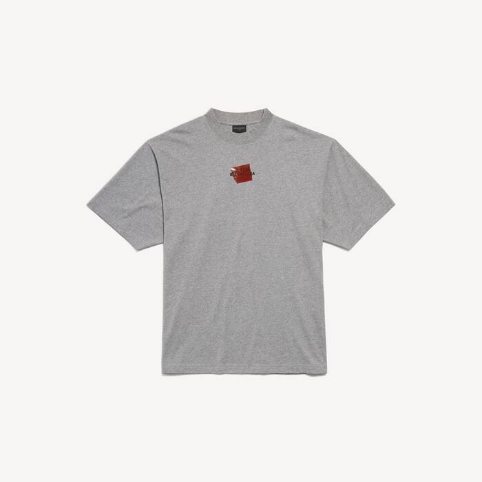 taped balenciaga back medium fit t-shirt 