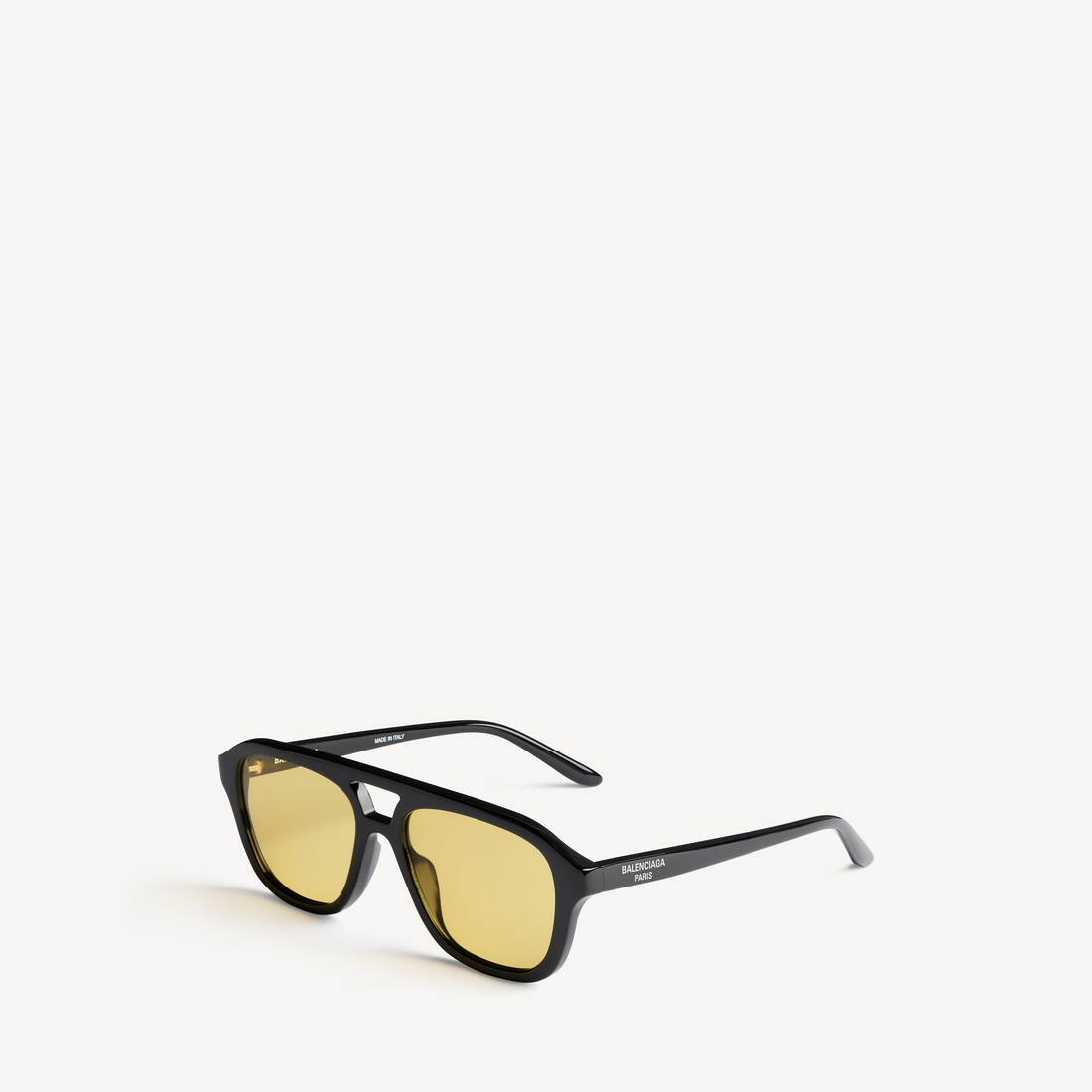 Daily Piloten-sonnenbrille f&uuml;r Herren in Schwarz/gelb | Balenciaga Deutschland DE - Image 4