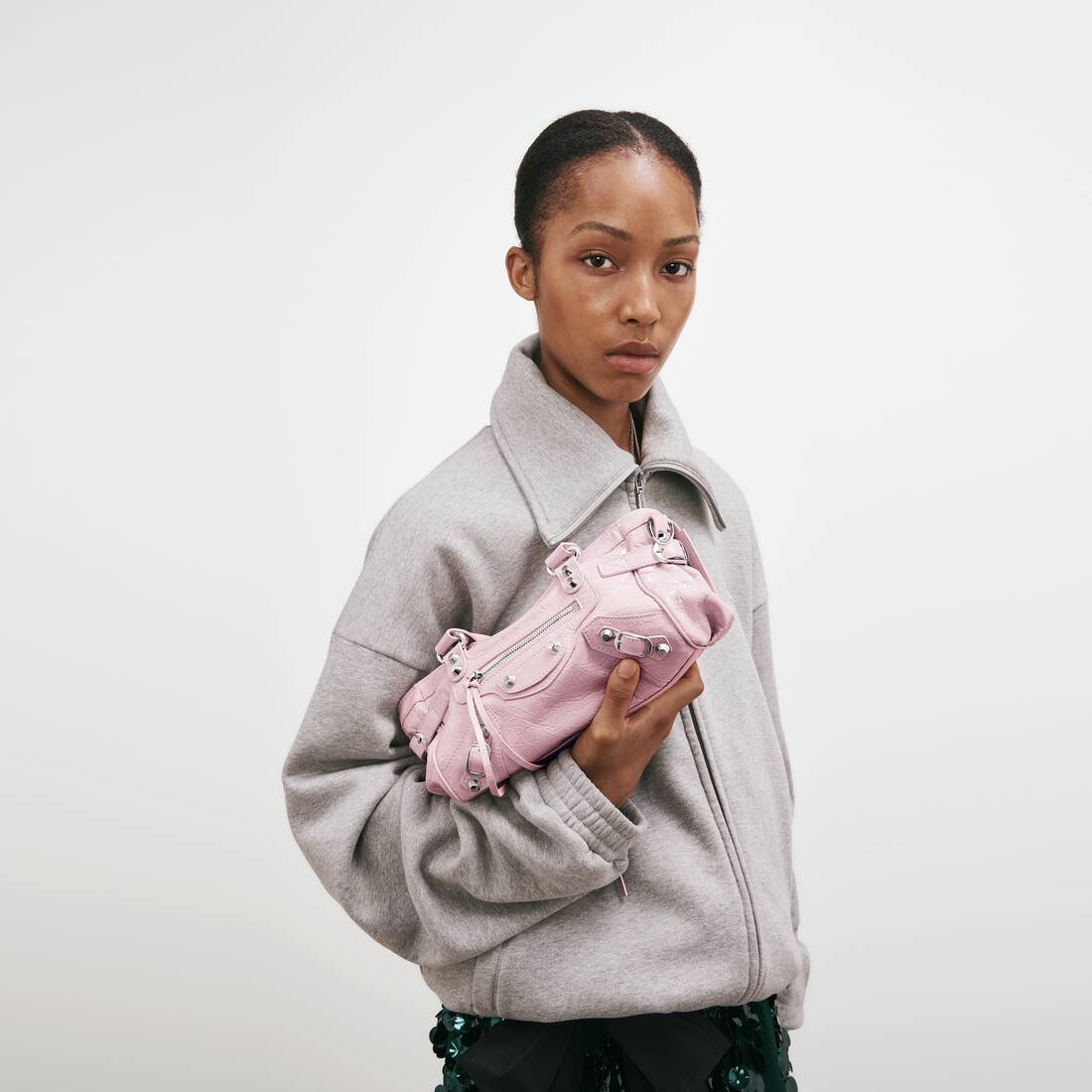 Women's Le City Bag East-west Mini in Petal Pink | Balenciaga United States EN - Image 8