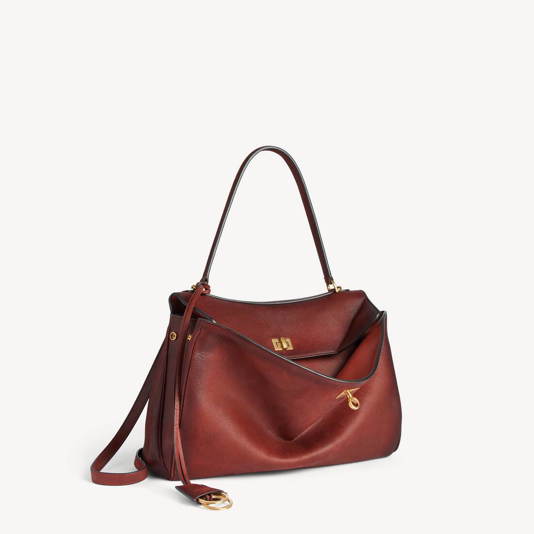 Women's Rodeo Handbag Medium in Brick | Balenciaga Hungary EN - Image 2