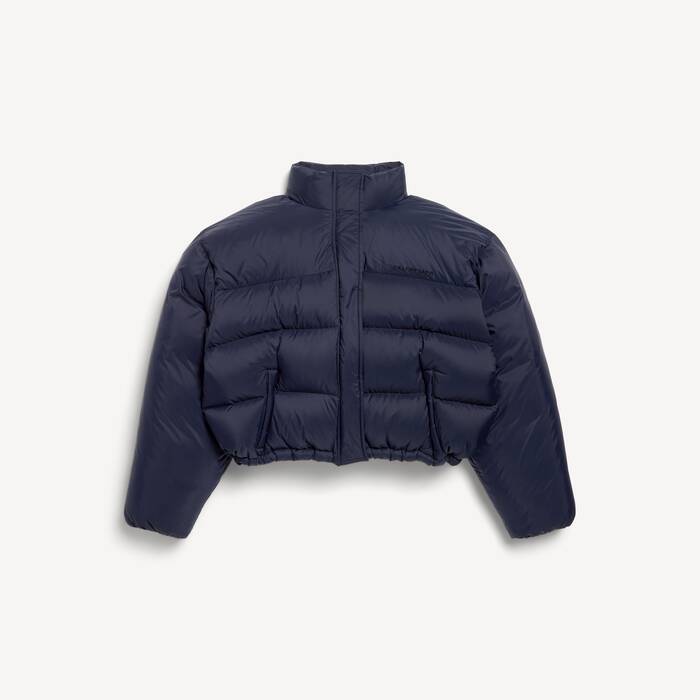 Women's Round Puffer in Dark Navy - Women | Balenciaga France EN - Image 2