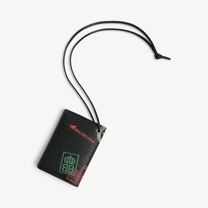ブラック/マルチカラー の メンズ Passport カードホルダー チャーム - メンズ | Balenciaga 日本 JA - Image 2
