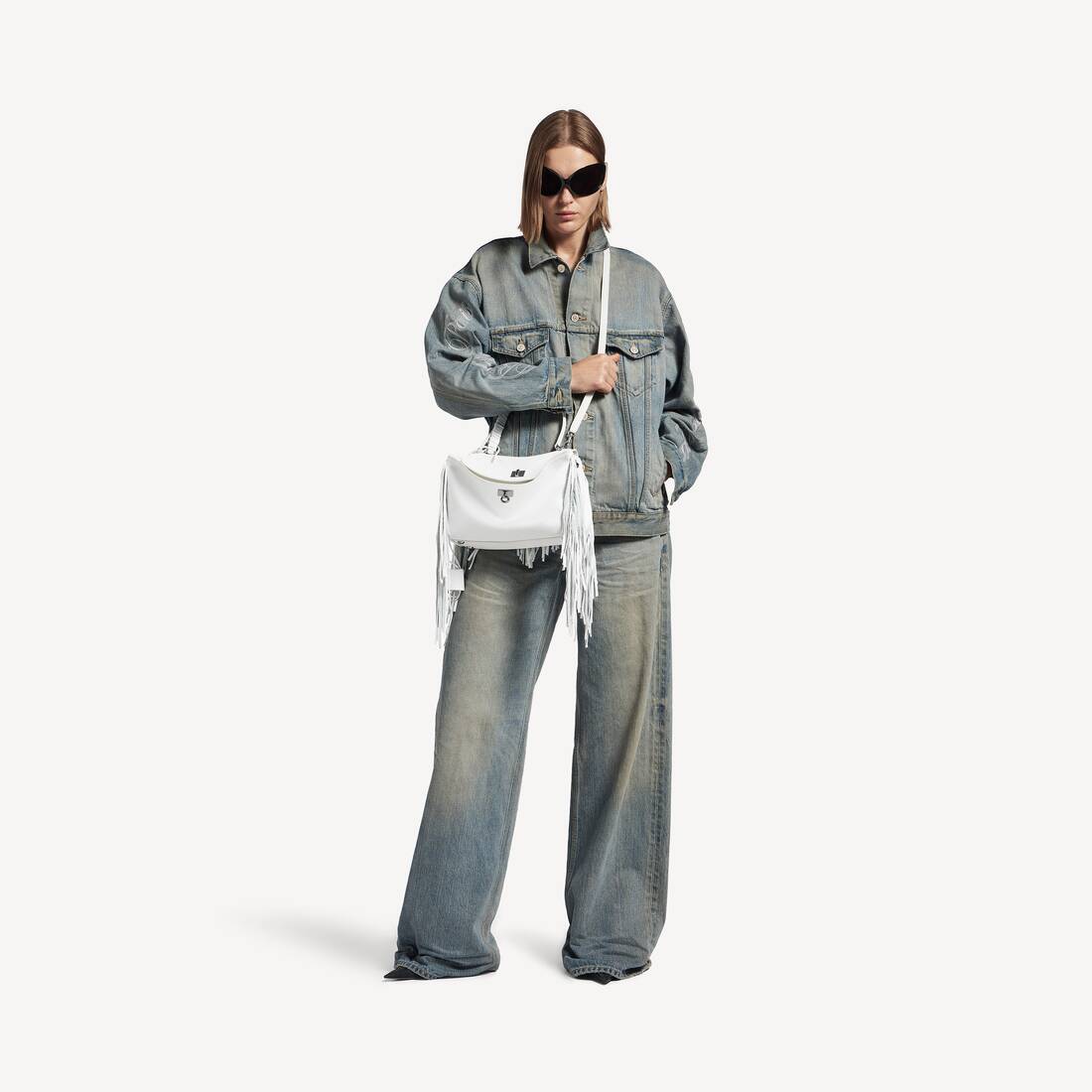 Women's Rodeo Handbag Small  in White | Balenciaga Saudi Arabia EN - Image 9