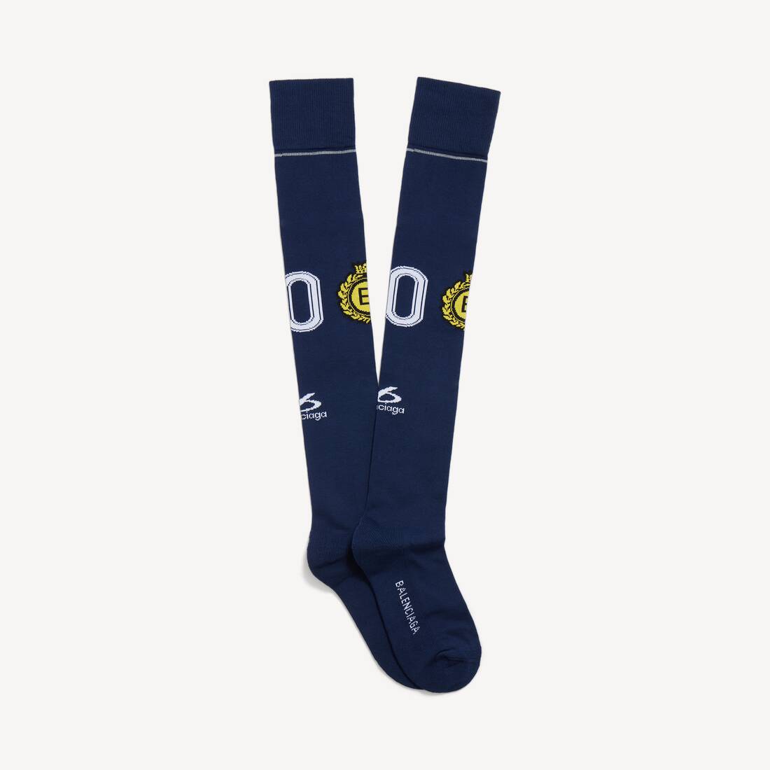 Men's Naval Crest Long Socks in Navy | Balenciaga Zimbabwe EN - Image 2