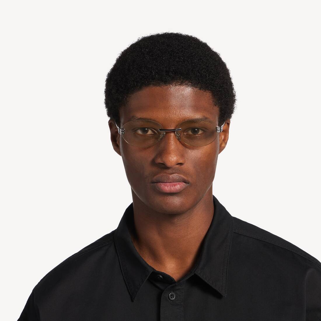 Gossip Oval Af Sunglasses in Dark Ruthenium/brown | Balenciaga Netherlands EN - Image 6