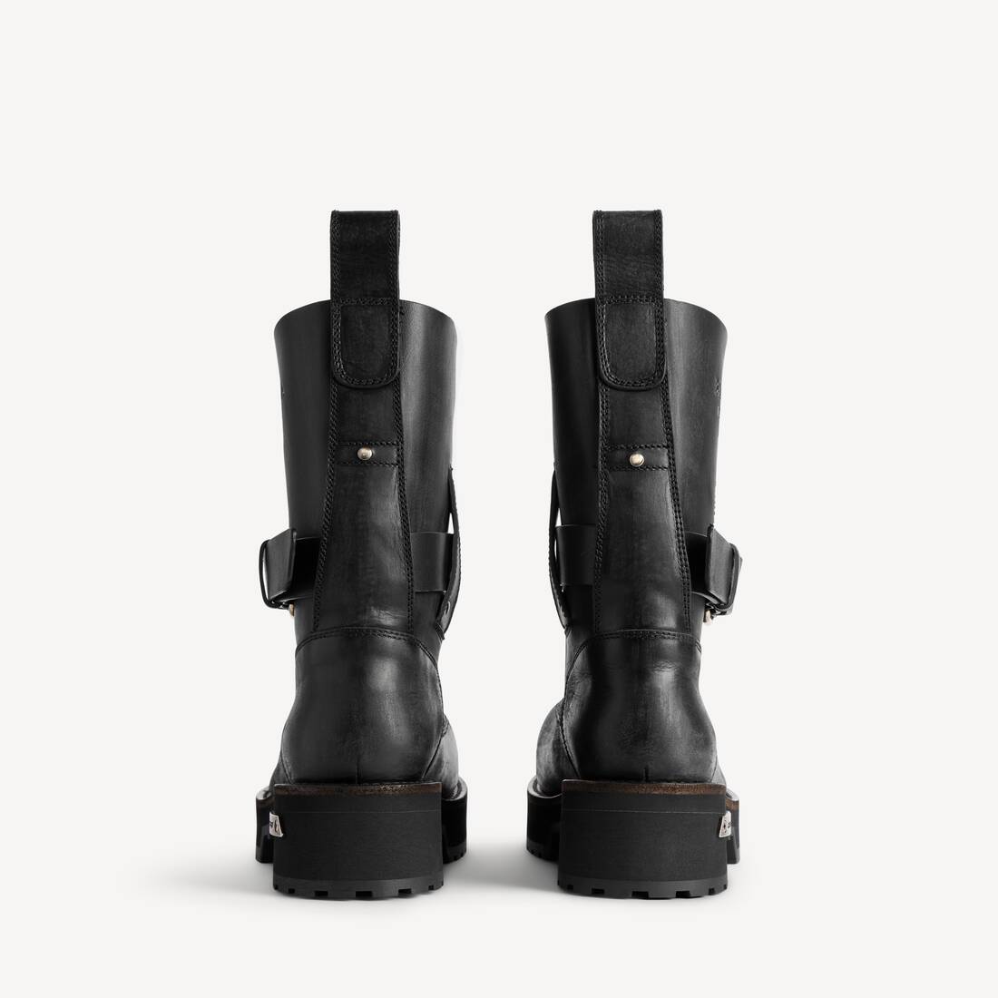 Stivaletti Con Lacci Venom da Uomo in Nero | Balenciaga Italia IT - Image 4