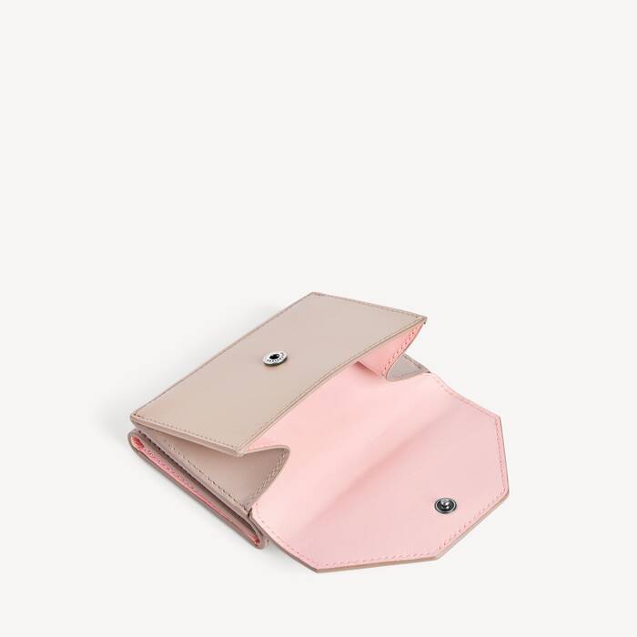 Women's Envelope Mini Wallet in Sesame/suede Pink - Women | Balenciaga Japan EN - Image 3