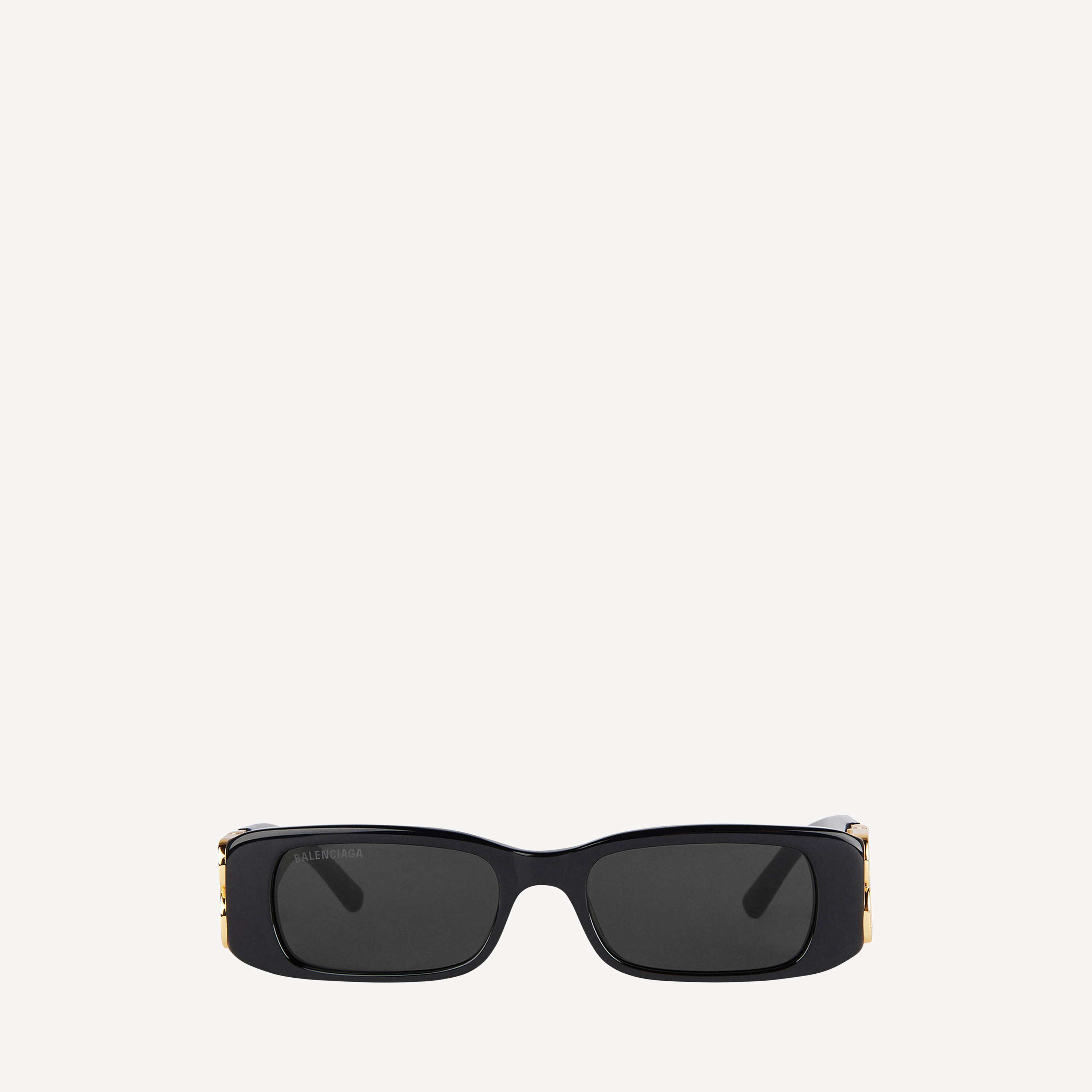 Dynasty Rectangle Sunglasses in Black