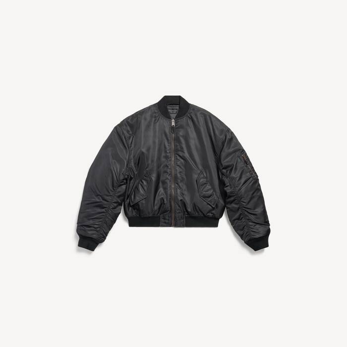 Men's Standard Bomber Jacket in Black - Men | Balenciaga Netherlands EN - Image 2