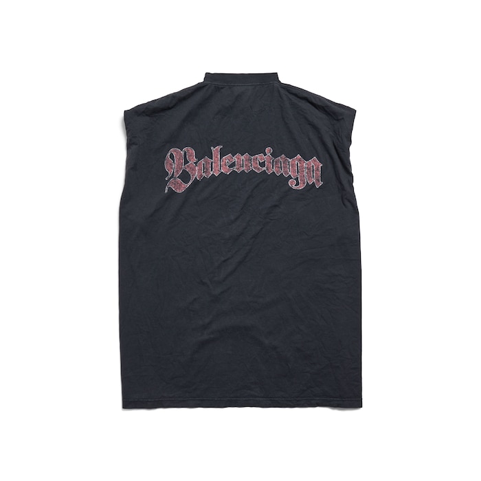 spiral crest sleeveless t-shirt