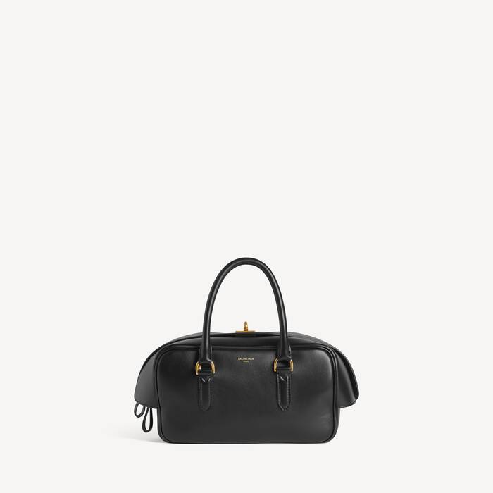 Le 7 Bowlingtasche Klein f&uuml;r Damen in Schwarz - Damen | Balenciaga Deutschland DE - Image 1