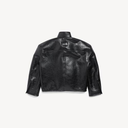 shearling zip-up jacket