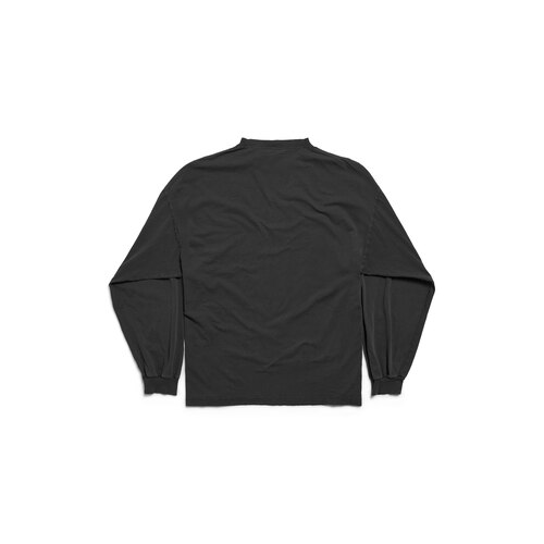 bb icon stencil long sleeve t-shirt large fit