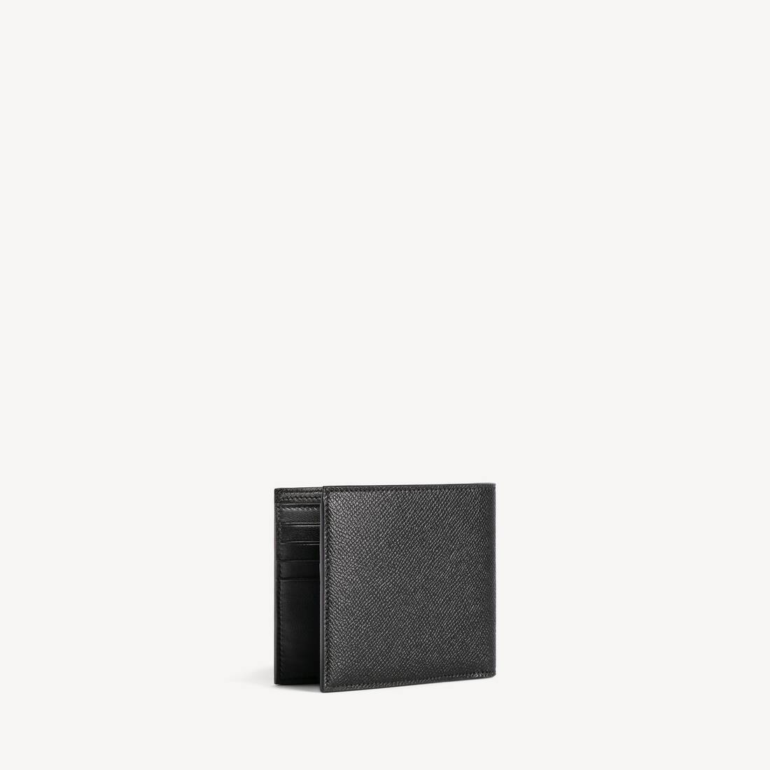 Men's Passport Square Folded Wallet in Black | Balenciaga Japan EN - Image 2