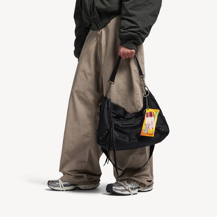 Men's Keychain/charm Snack Pouch in Yellow - Men | Balenciaga Poland EN - Image 3