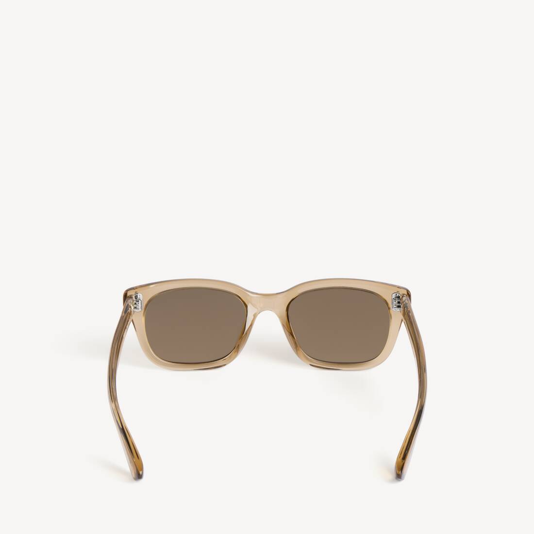 Men's Standard Square Sunglasses in Transparent Sand | Balenciaga Switzerland EN - Image 2