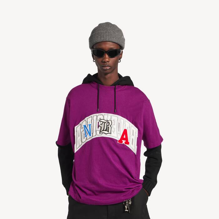 Balenciaga | Nba Collaboration廓形t恤 为 男士 在 紫色 - 男士 | Balenciaga 津巴布韦 ZH - Image 1