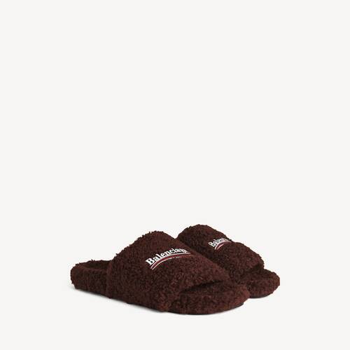 mule ouverte furry