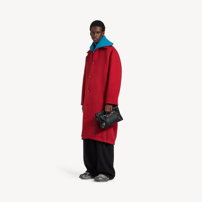 Men's Le City Business Triangle Pouch in Black - Men | Balenciaga Czech Republic EN - Image 3