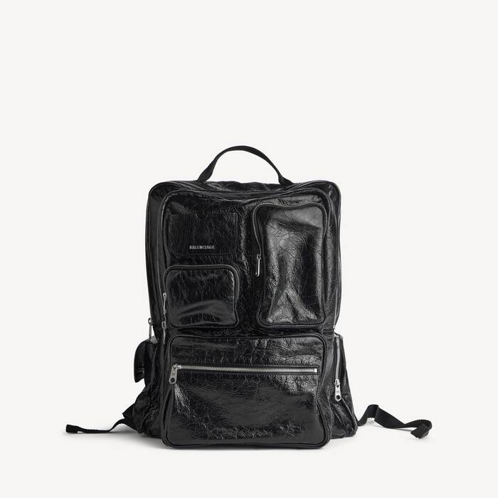 Sac &Agrave; Dos Superbusy pour Homme en Noir - Homme | Balenciaga Belgique FR - Image 1