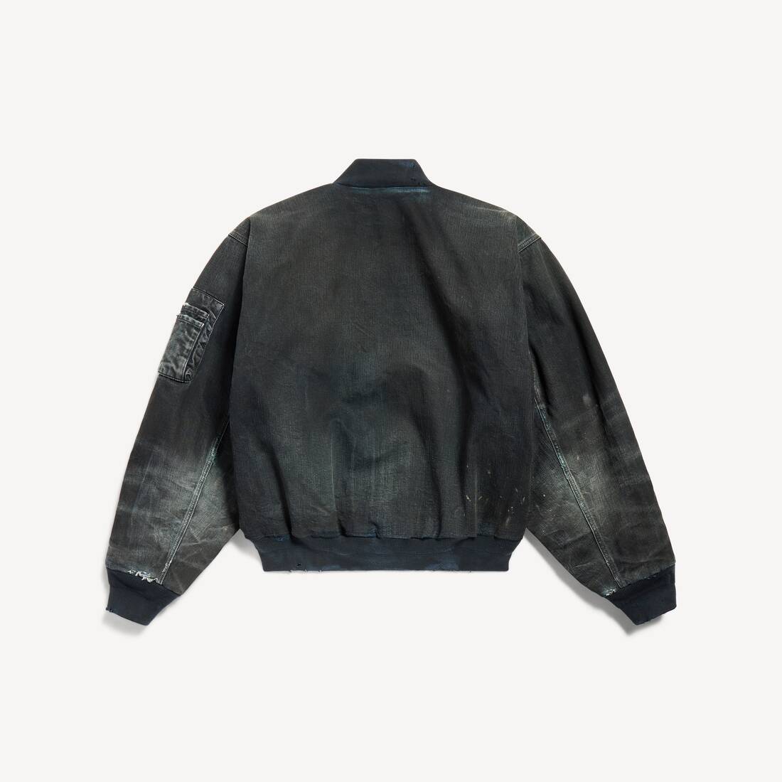 Women's Bomber Jacket in Blue | Balenciaga Mexico EN - Image 2