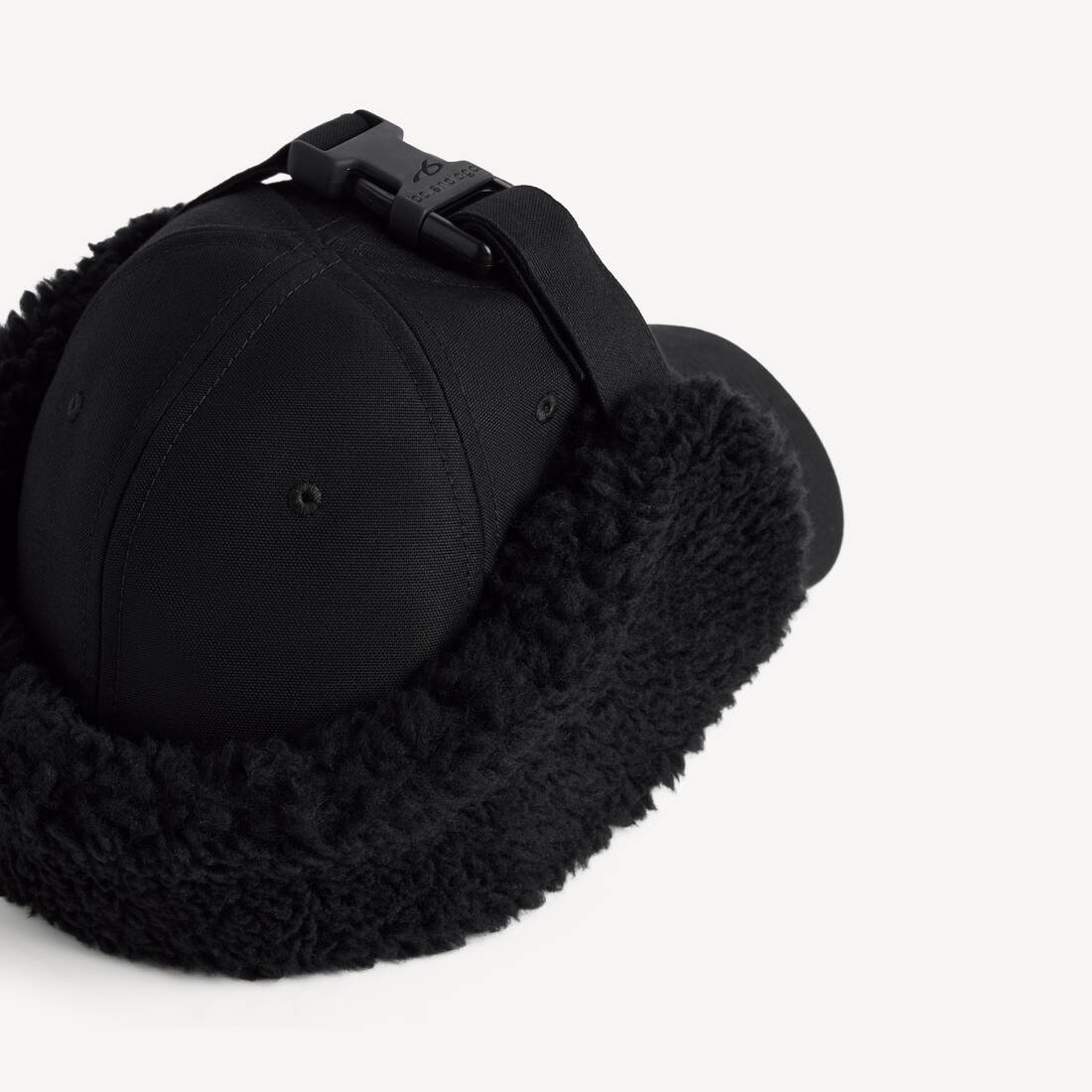 Men's Bodies Fleece Lined Cap in Black | Balenciaga Republic Of Korea EN - Image 2