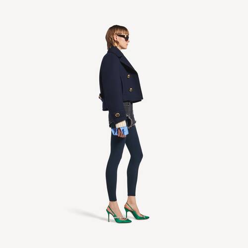 cropped peacoat