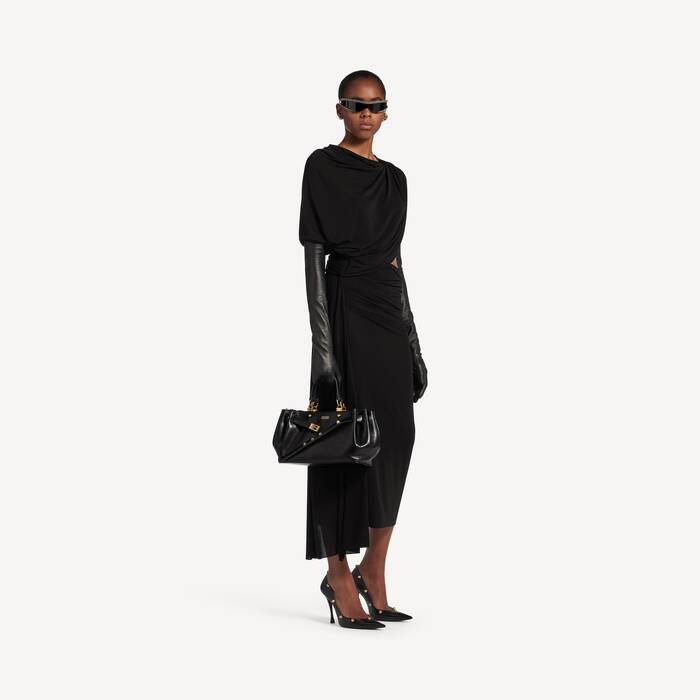 Women's Fan Carry All Bag Small in Black - Women | Balenciaga Canada EN - Image 3