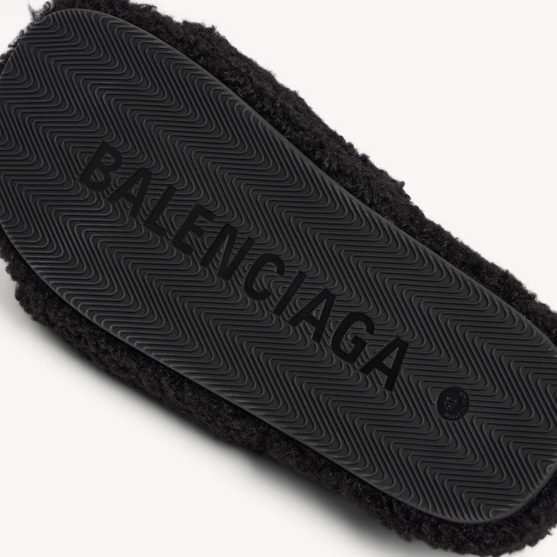 ブラック の メンズ Furry オープンミュール | Balenciaga 日本 JA - Image 4