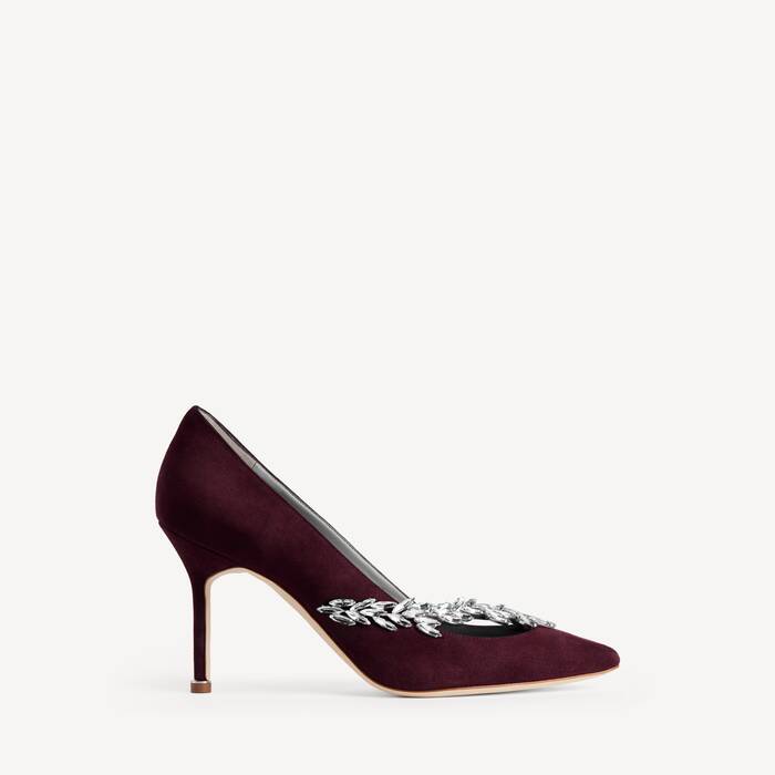 Women's Balenciaga | Manolo Blahnik Pump in Burgundy - Women | Balenciaga Japan EN - Image 1