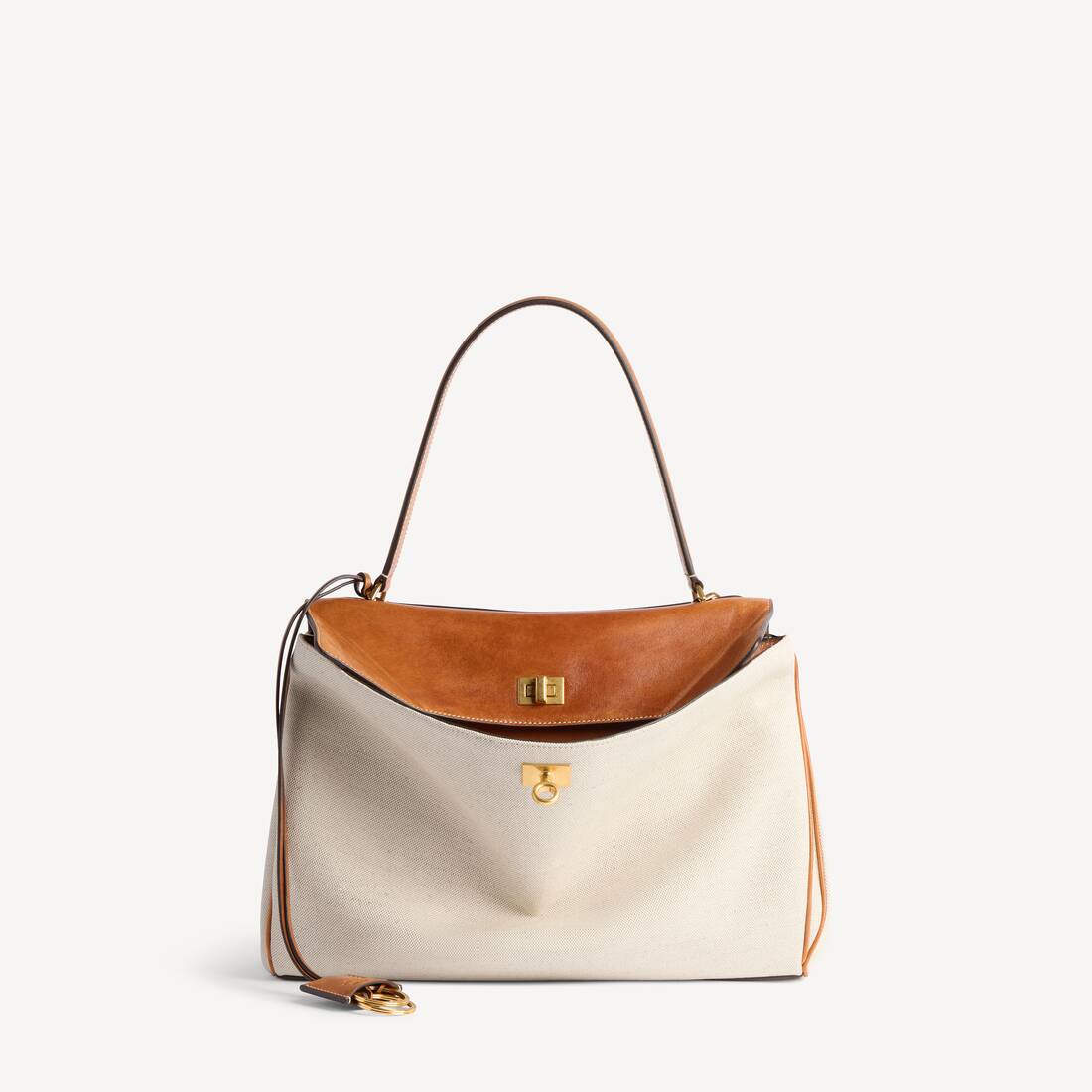 Rodeo Handbag Medium in Beige/tan Cowboy