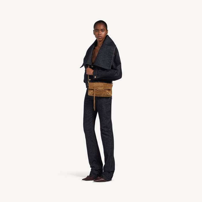 Le City Clutch Mit Kette f&uuml;r Damen in Camel - Damen | Balenciaga Deutschland DE - Image 3