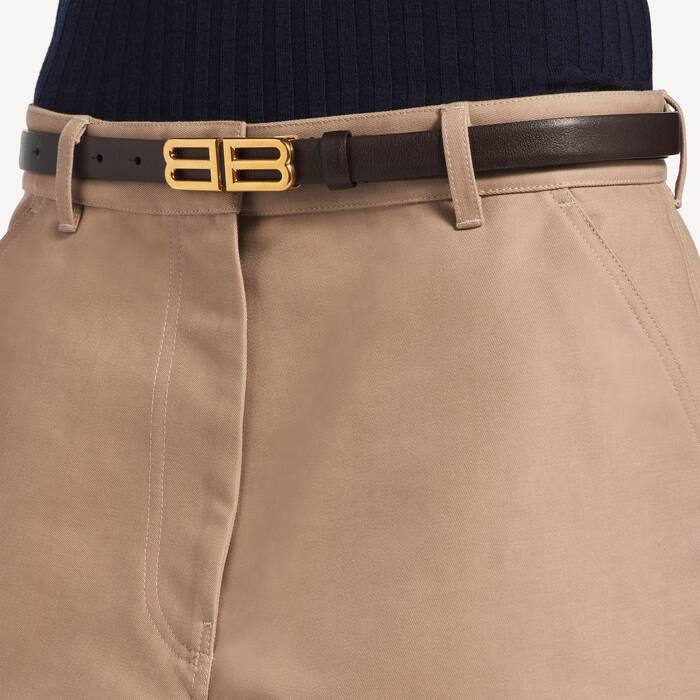 Ceinture Bolero Bb pour Femme en Moka - Femme | Balenciaga France FR - Image 2