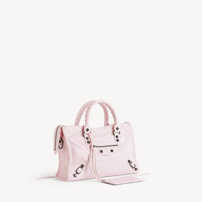Sac Le City Petit Mod&egrave;le pour Femme en Rose P&eacute;tale - Femme | Balenciaga Belgique FR - Image 2