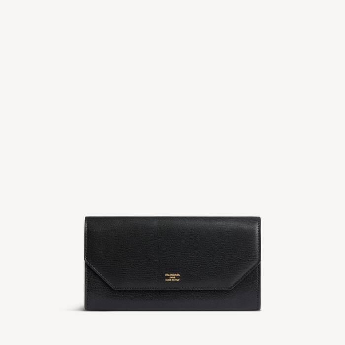 ブラック の ウィメンズ Envelope ロングウォレット カードホルダー - ウィメンズ | Balenciaga 日本 JA - Image 1