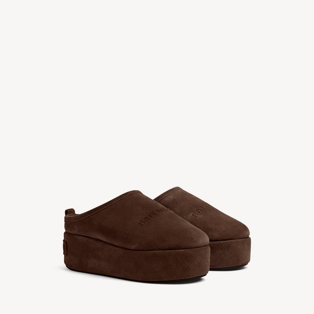 Women's Alaska Soft Platform Mule in Light Espresso | Balenciaga United States EN - Image 2
