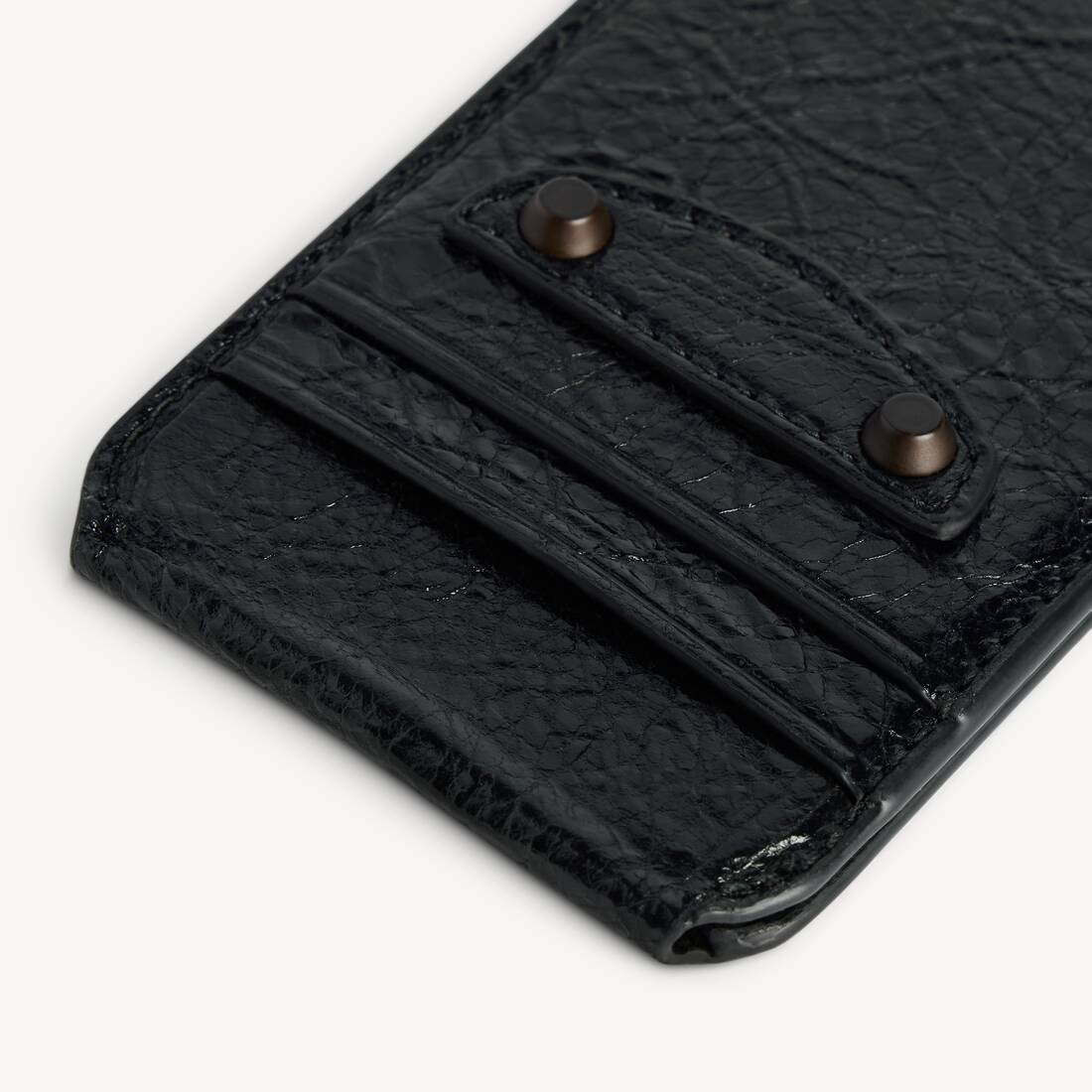 Men's Le City Magnet Card Holder With Stand in Black | Balenciaga Luxembourg EN - Image 4