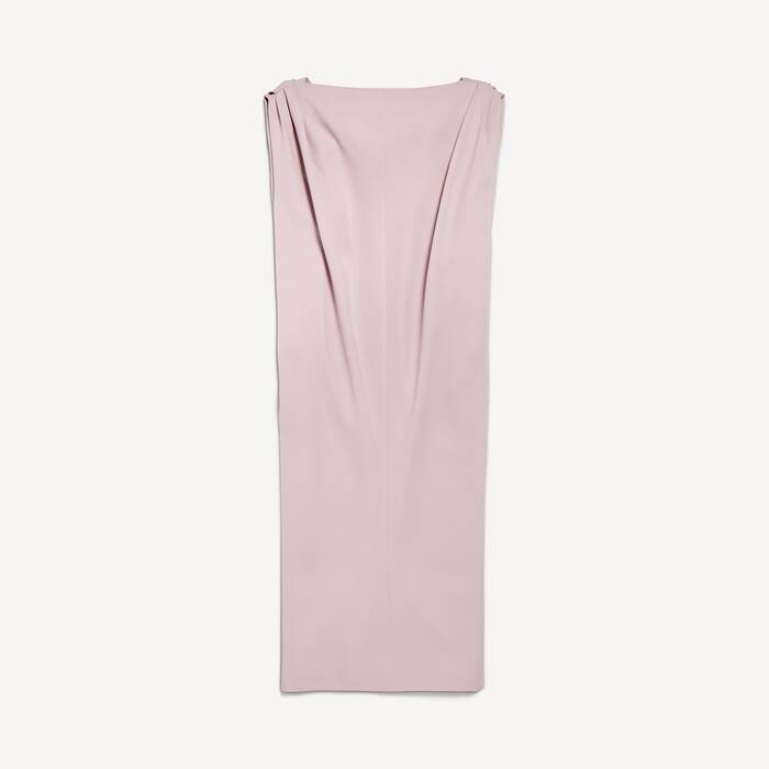 Women's Midi Sack Dress in Dusty Pink - Women | Balenciaga Australia EN - Image 2