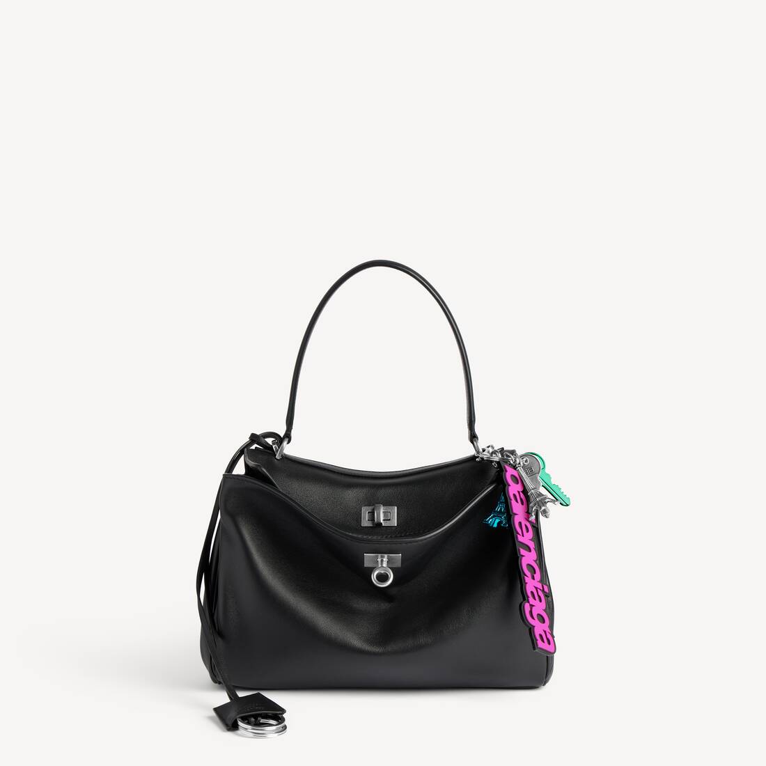 Charm/llavero Biker Balenciaga para Mujer en Rosa/negro | Balenciaga Espa&ntilde;a ES - Image 3