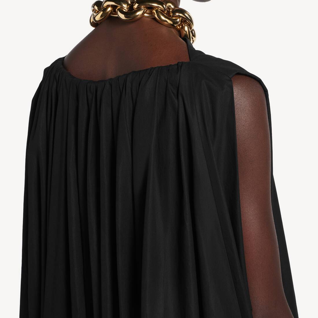 Women's Crist&oacute;bal Gown Dress in Black | Balenciaga United States EN - Image 6