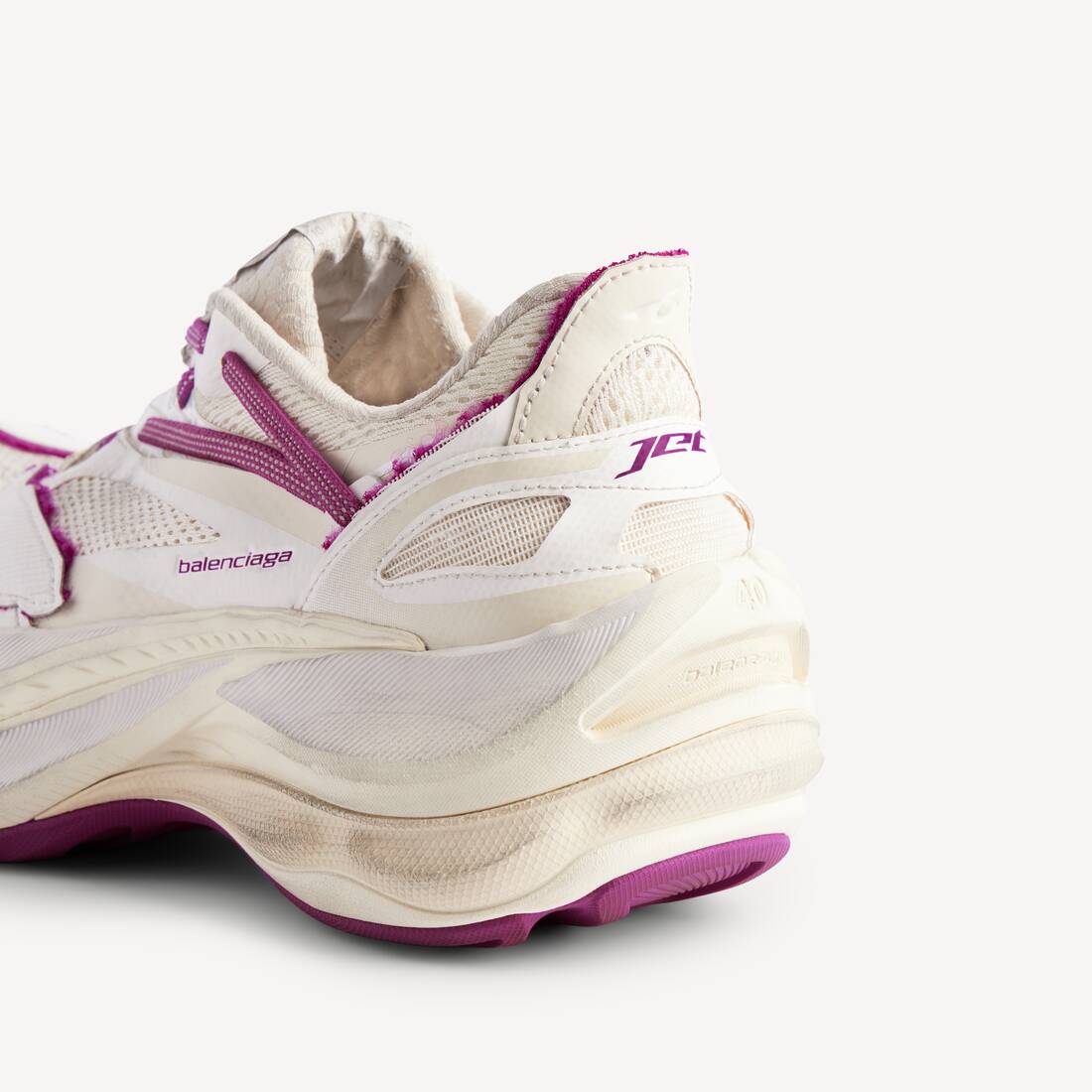 Sneaker Jet da Donna in Giallo Chiaro/rosa Fragola | Balenciaga Italia IT - Image 3