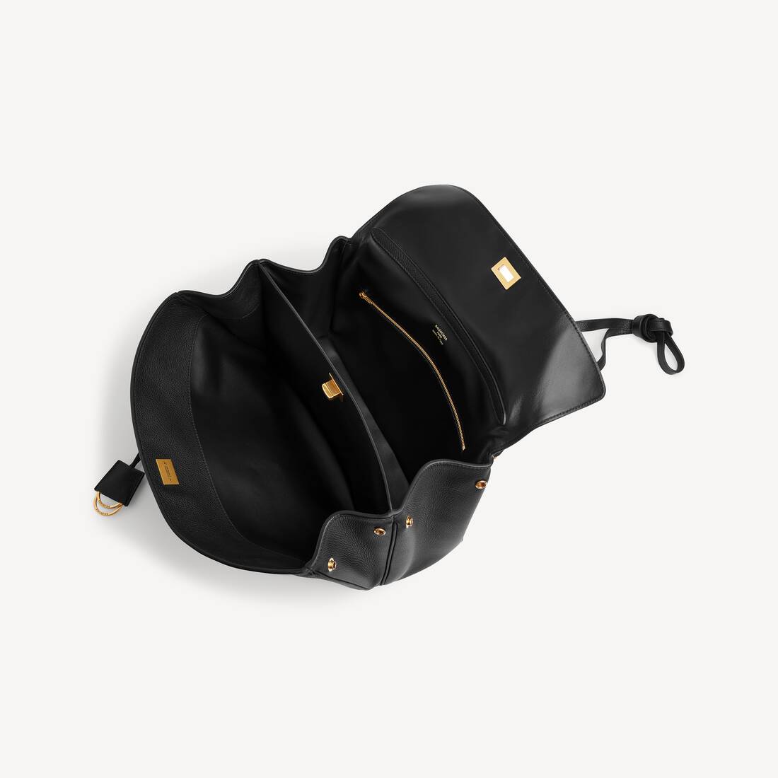 Women's Rodeo Handbag Medium Grained Calfskin in Black | Balenciaga Greece EN - Image 5