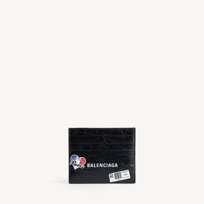 Porte-cartes Shopper Grand pour Homme en Noir - Homme | Balenciaga France FR - Image 1