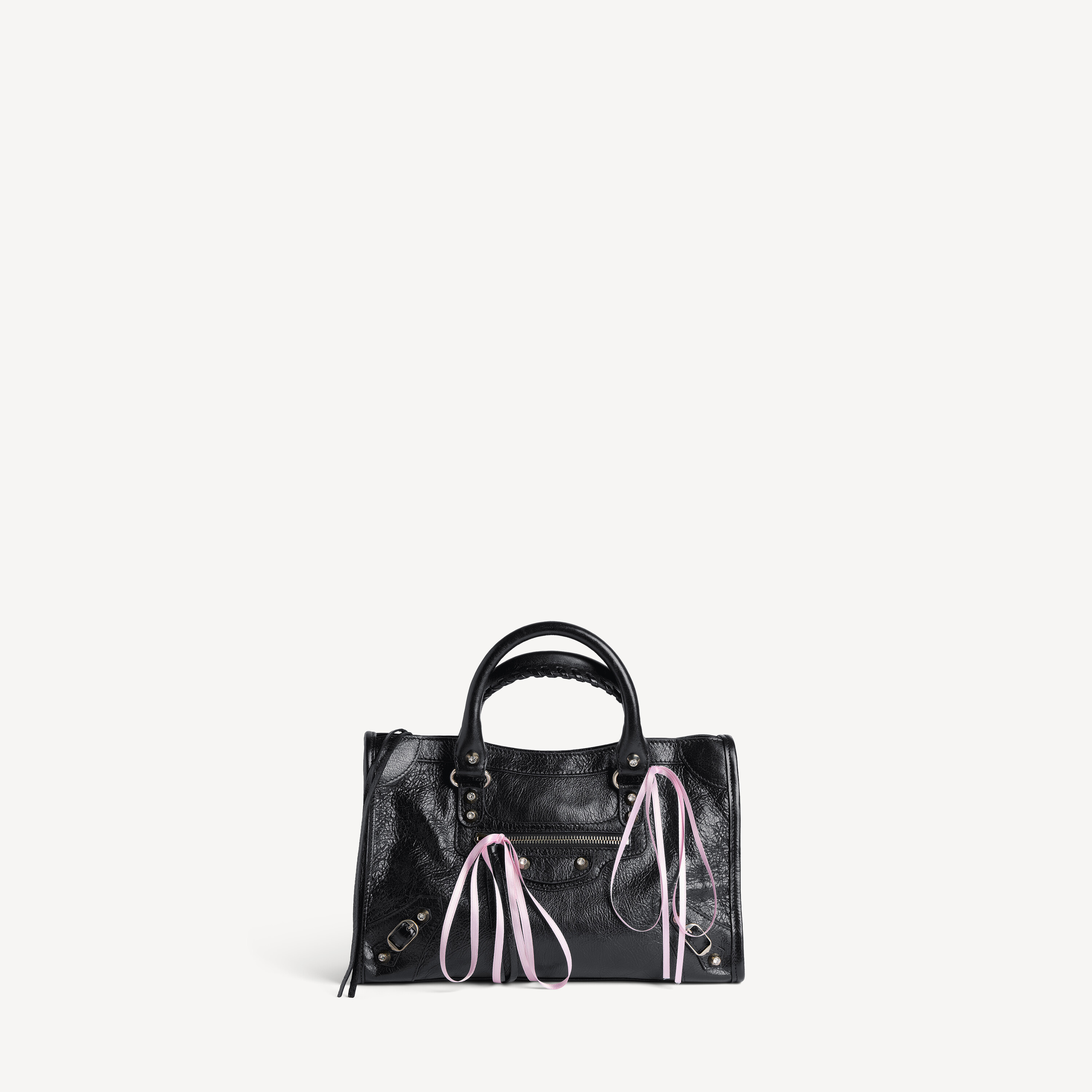 Women's Le City Bag Small in Black/petal Pink