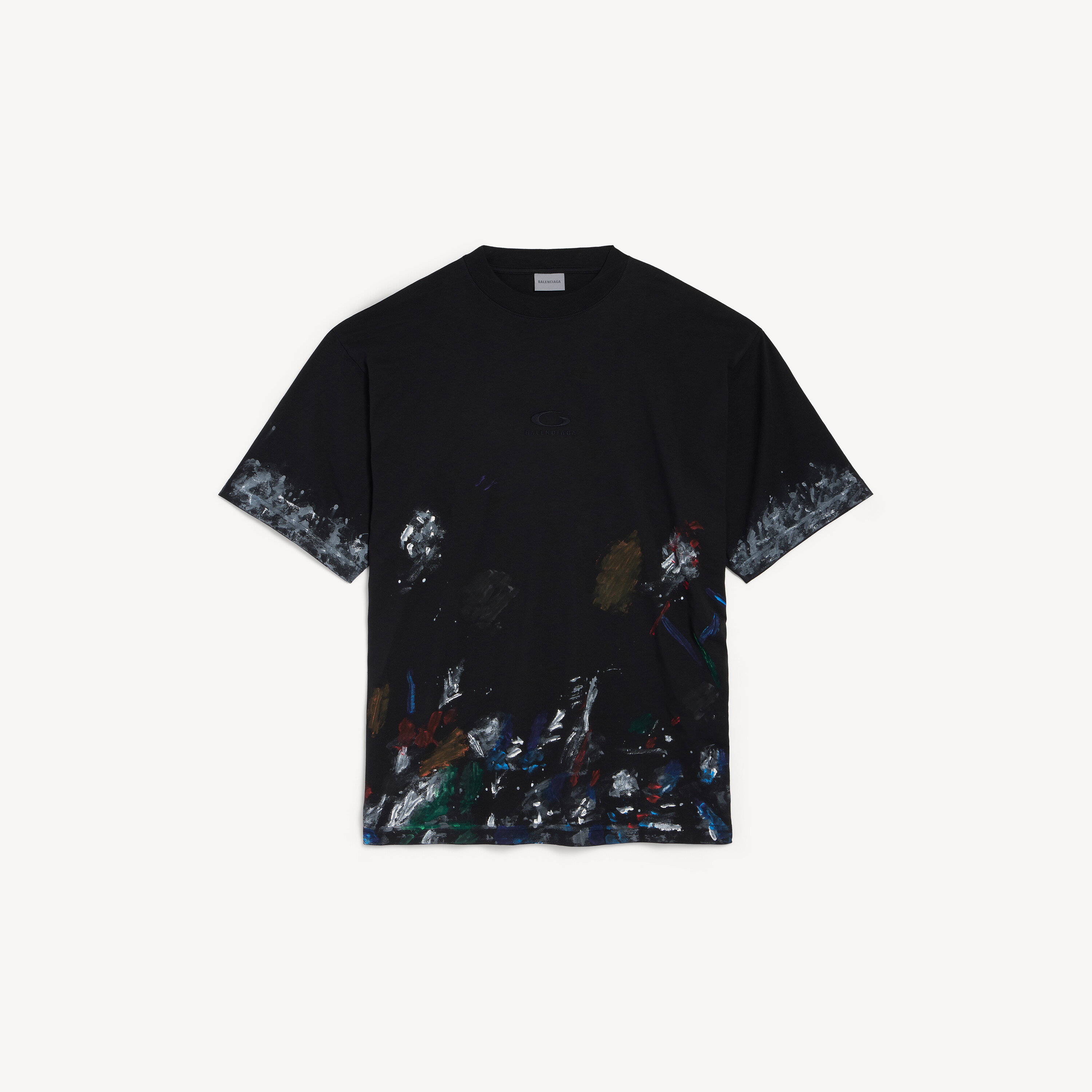 BALENCIAGA バレンシアガ 23SS 745019 TOVC7 POLAROID PARIS BY DAY SHORT SLEEVE T-SHIRT 半袖 Tシャツ カットソー ブラック系 S【中古】 バレンシアガ Polaroid Paris By Day ショートスリーブTシャツ