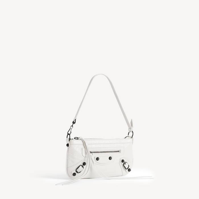 Women's Le City Pouch On Strap in Optic White - Women | Balenciaga Canada EN - Image 2