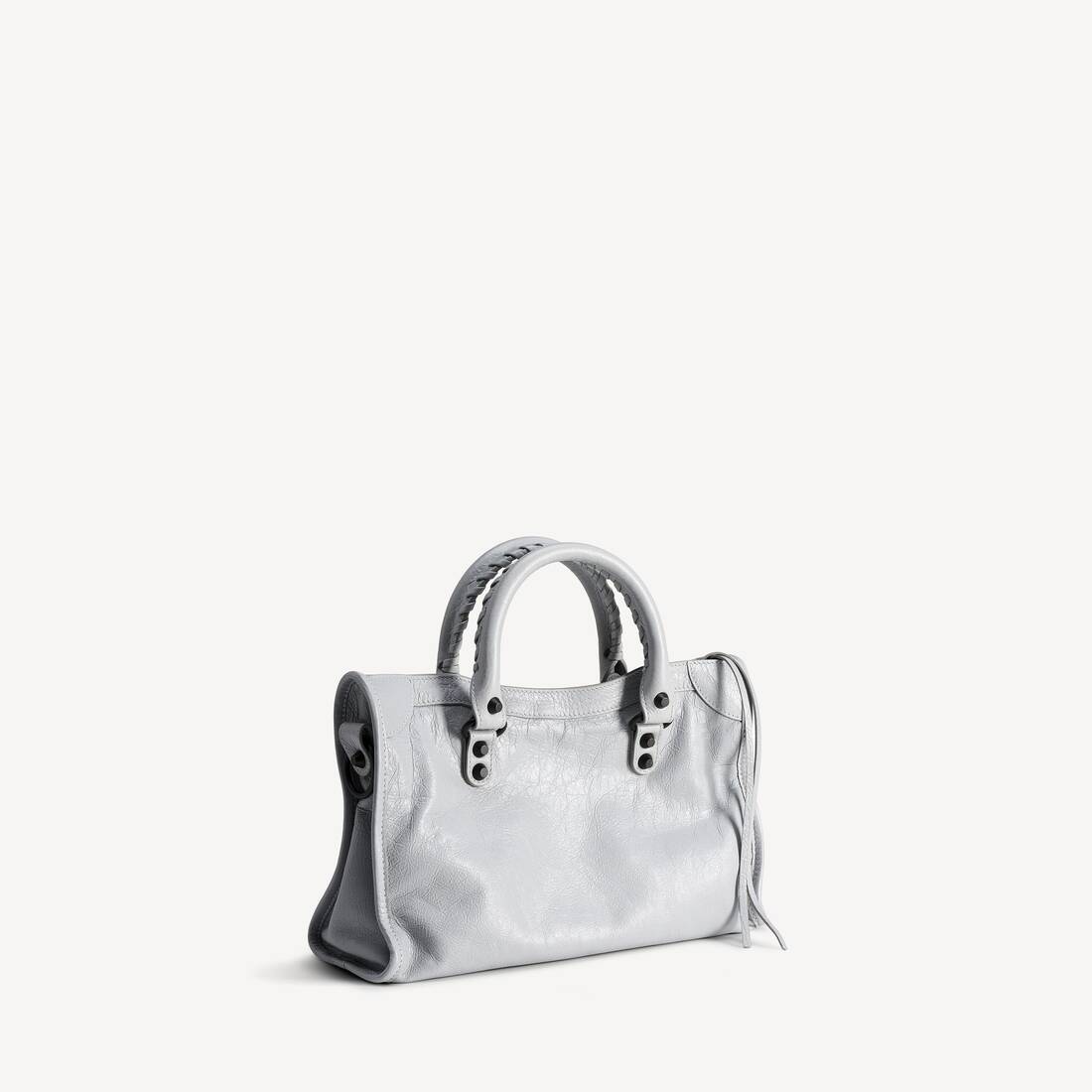 Women's Le City Bag Small With Charms in Light Grey | Balenciaga Hong Kong SAR EN - Image 3