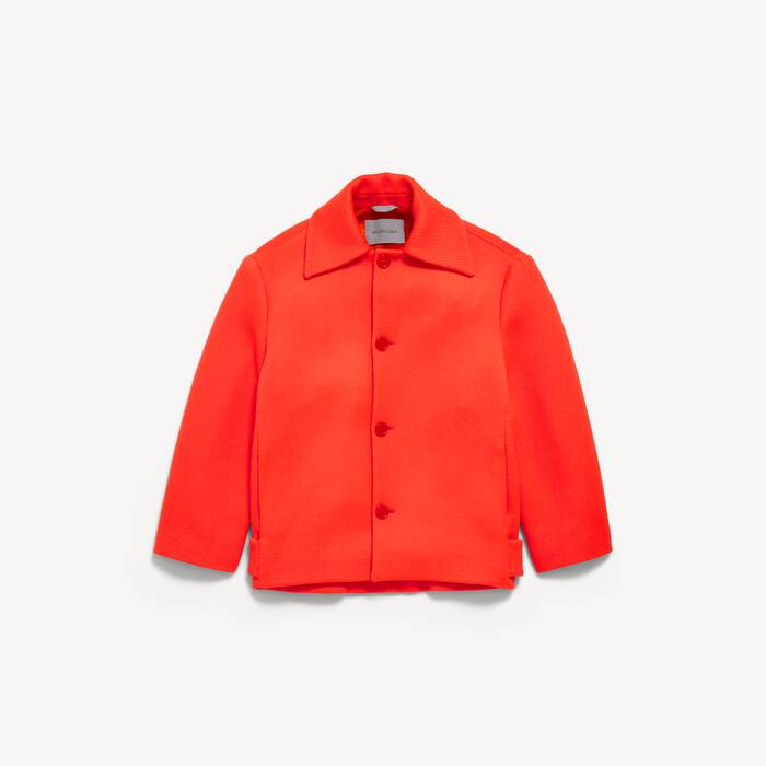 Men's Short Carcoat in Orange - Men | Balenciaga Australia EN - Image 2