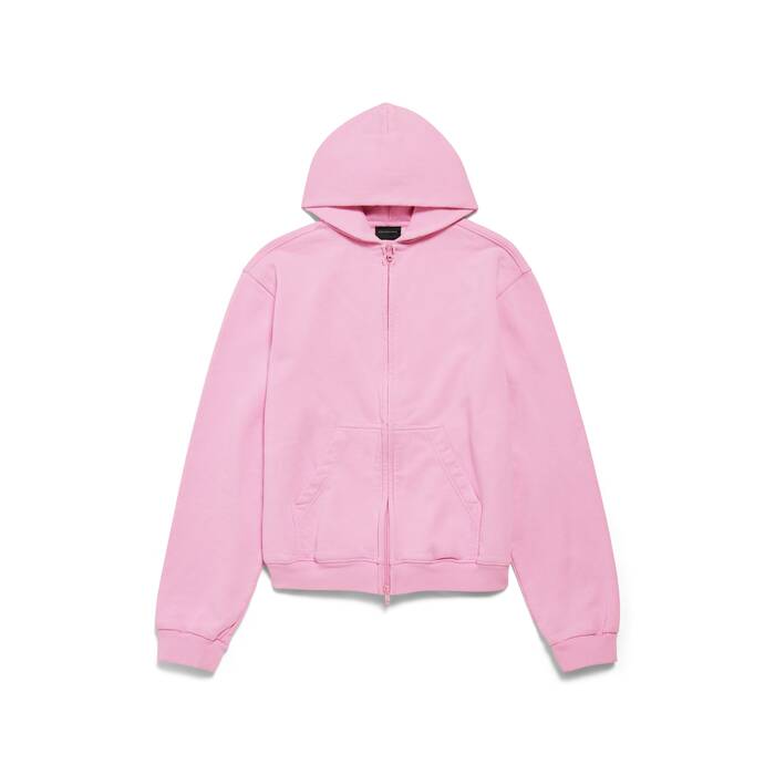 bow zip-up hoodie regular fit